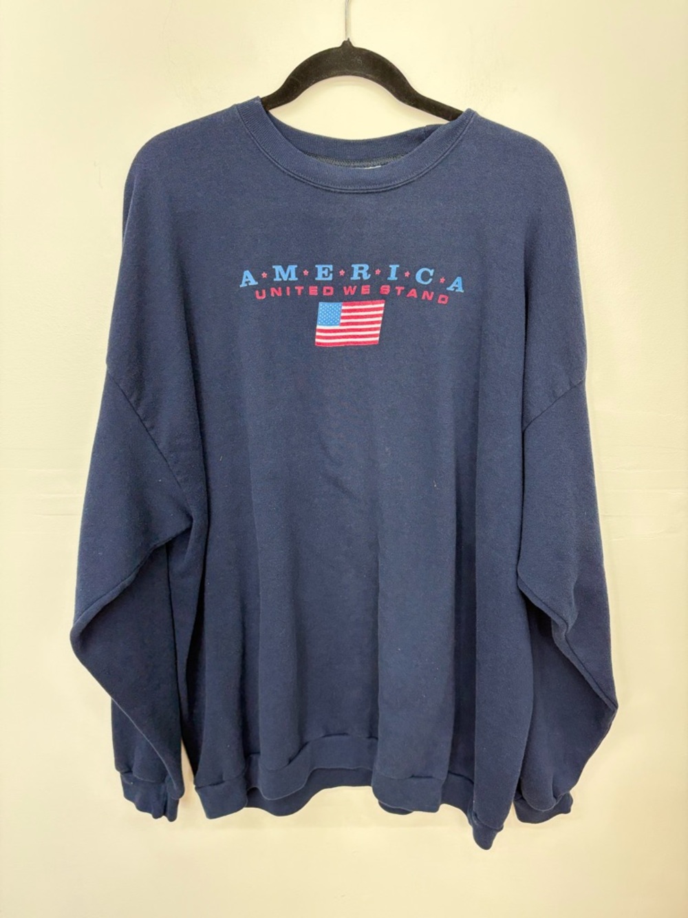 Men's Vinatge 'America United We Stand' Crewneck Sweatshirt CC3
